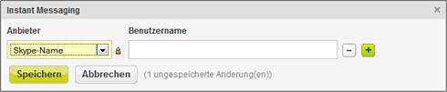 Skype-Integration in XING